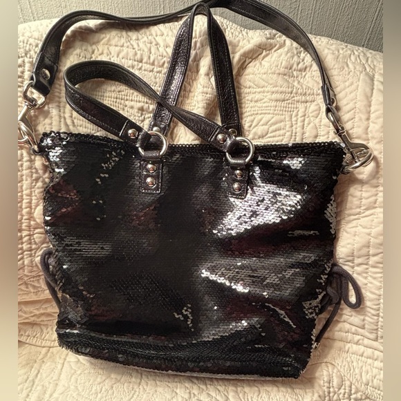 Coach Poppy Sequins Over the shoulder bag - Picture 7 of 10